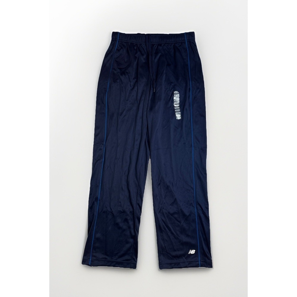 New Balance Track Pants Lightning Dry Knit Pique Blue Pants Mens Medium